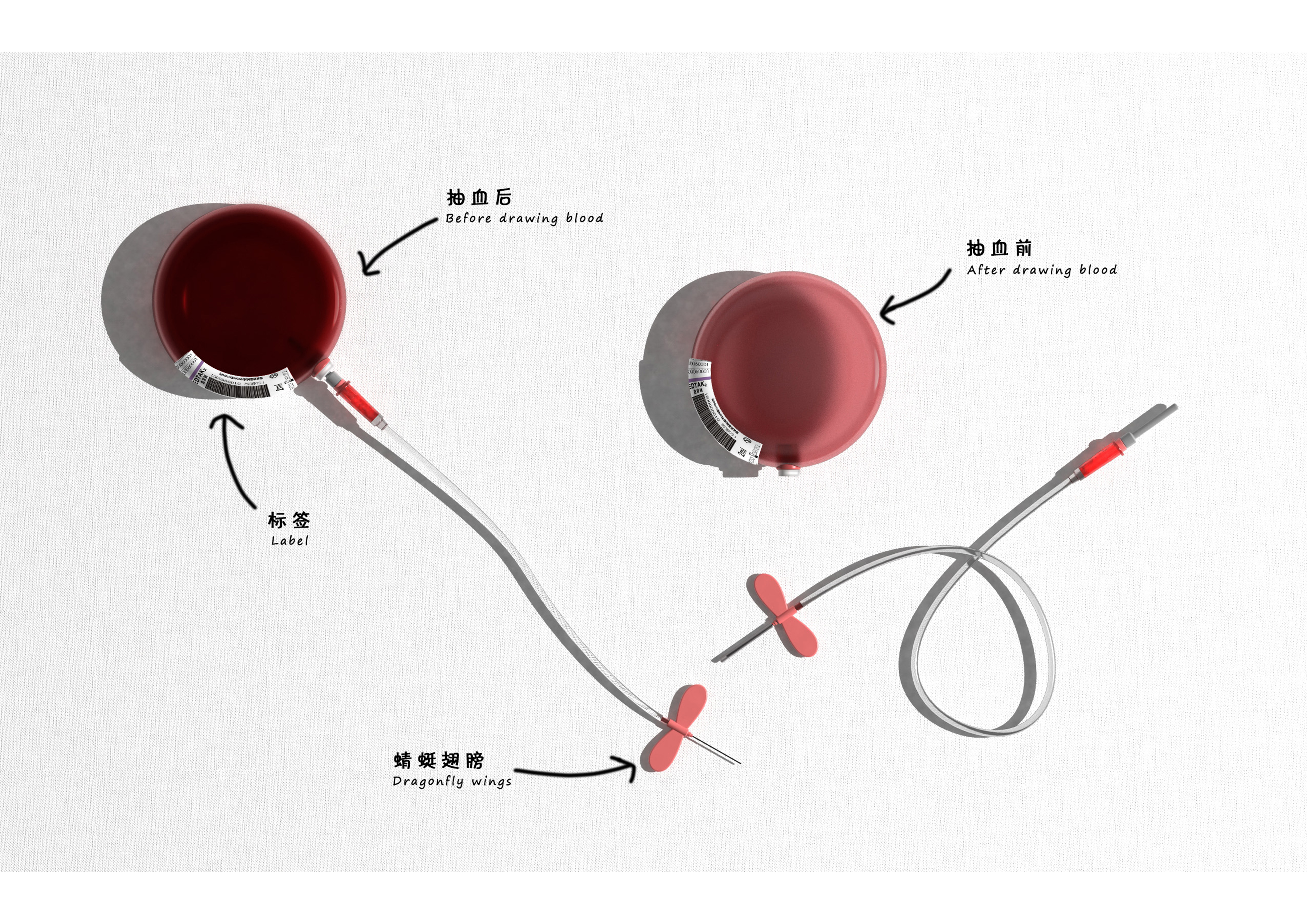 draw blood from the vein，medical care，needle，children，fear，