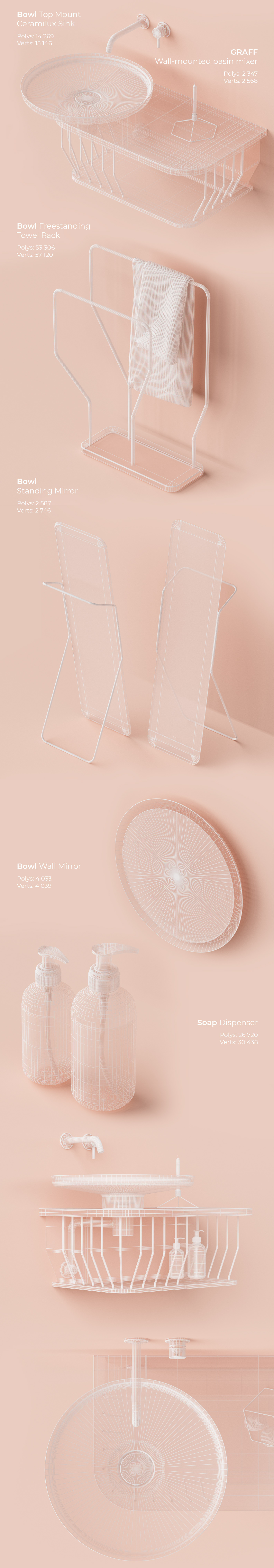 Shower Room，INBANI，3D model，