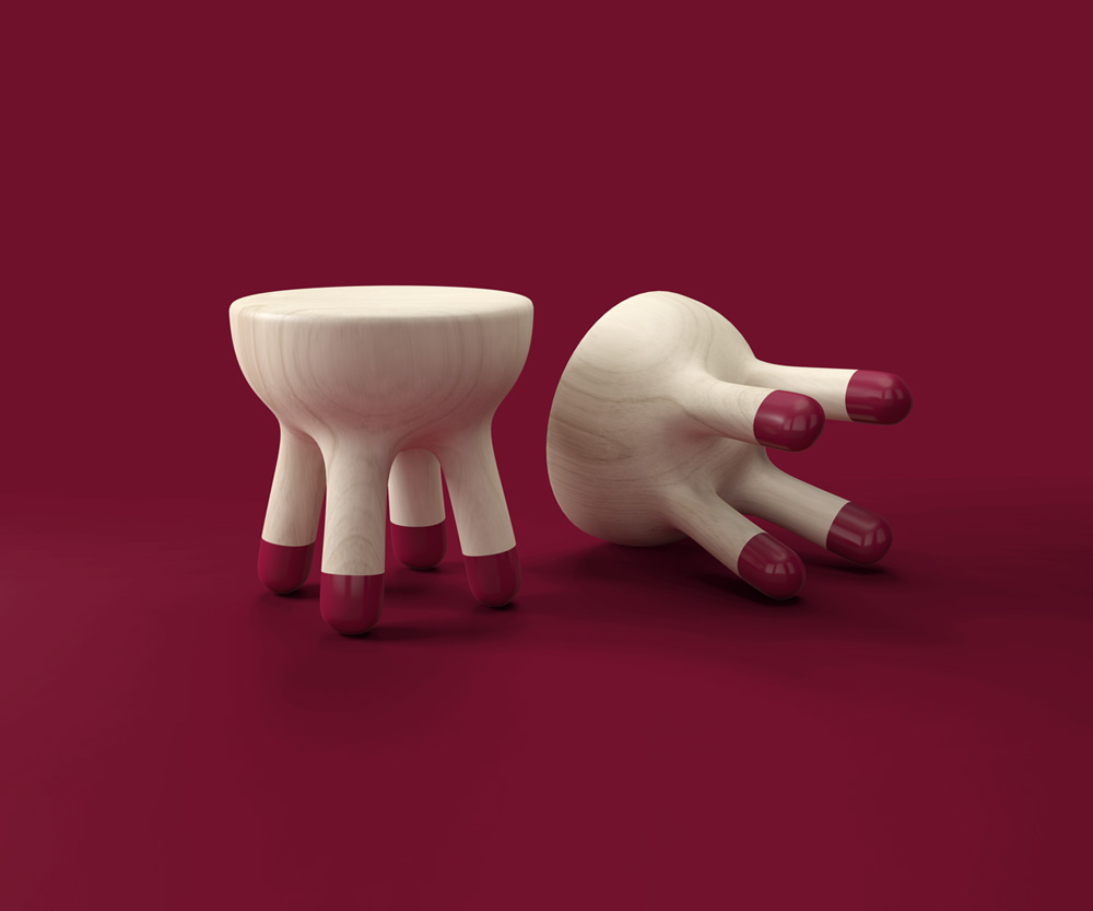 cow，Design，mammal，stool，furniture，