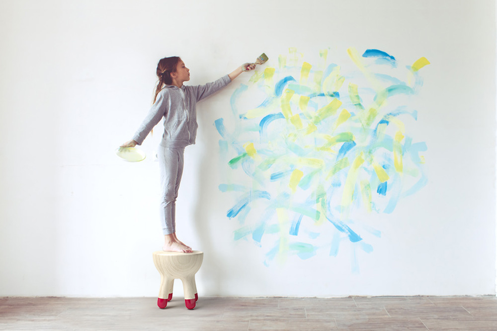 cow，Design，mammal，stool，furniture，