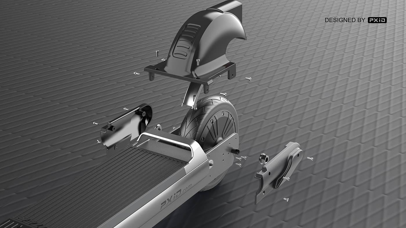 Design of electric scooter，Scooter design，Electric vehicle design，Design of transportation tools，
