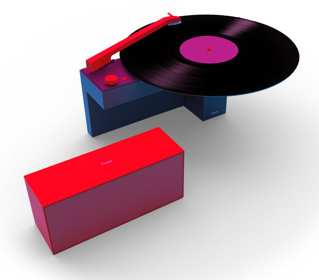 Portable，Bluetooth Speaker ，Double turntable，Duo，Wireless intelligence，