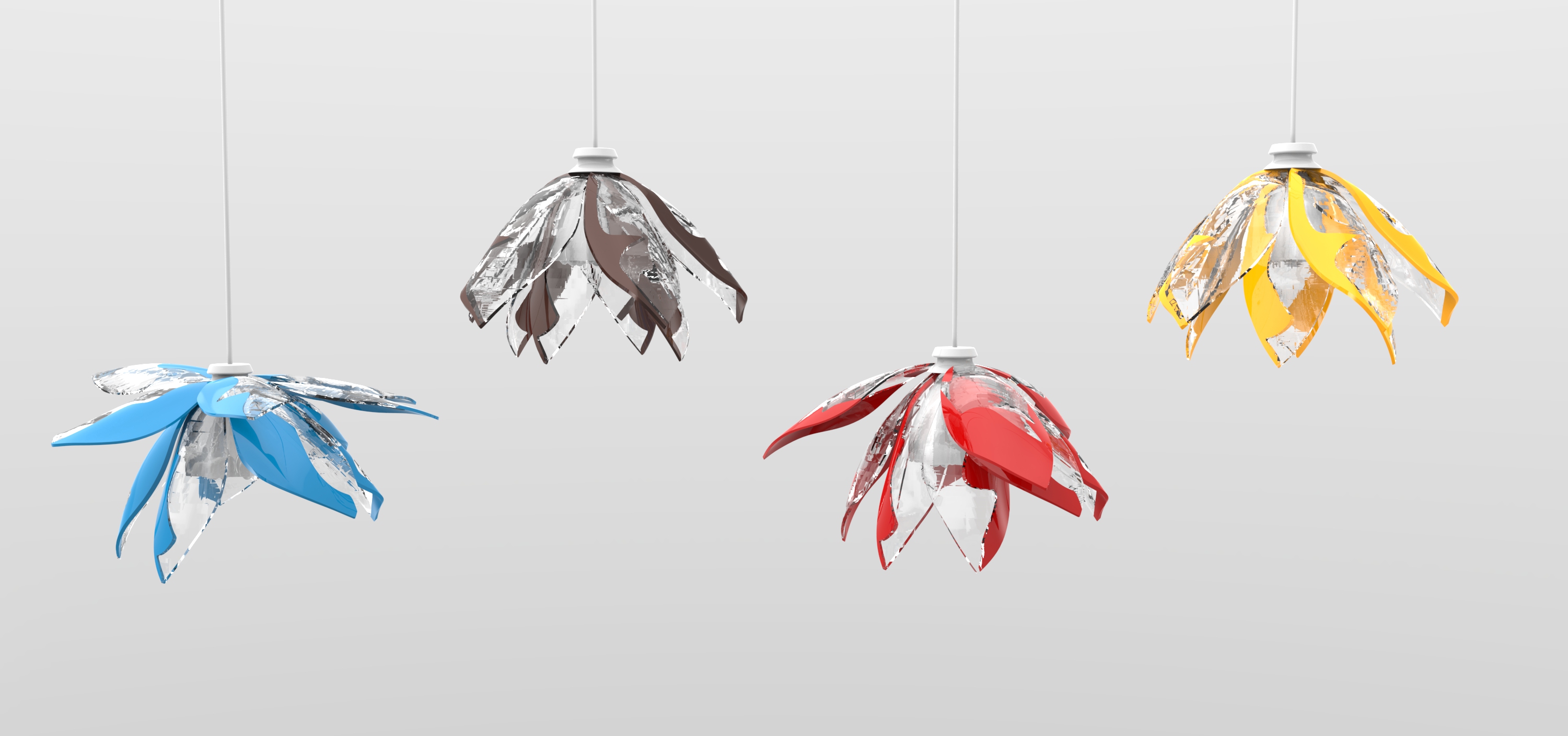 Lamps, bionic design, lotus，