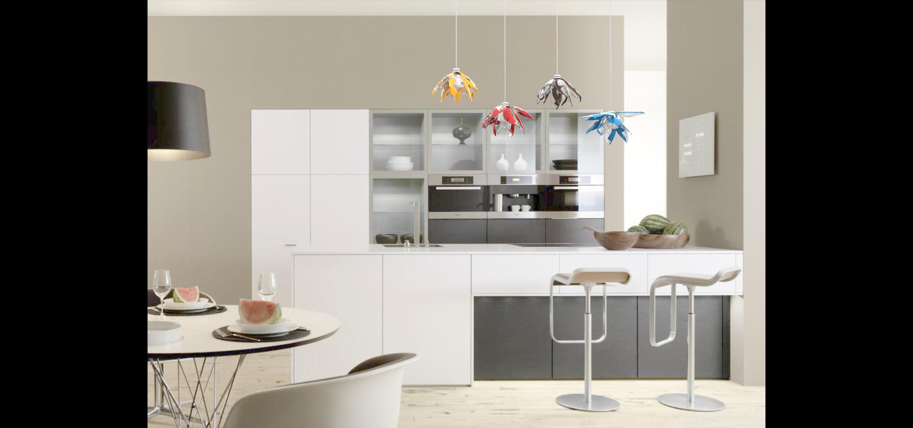 Lamps, bionic design, lotus，