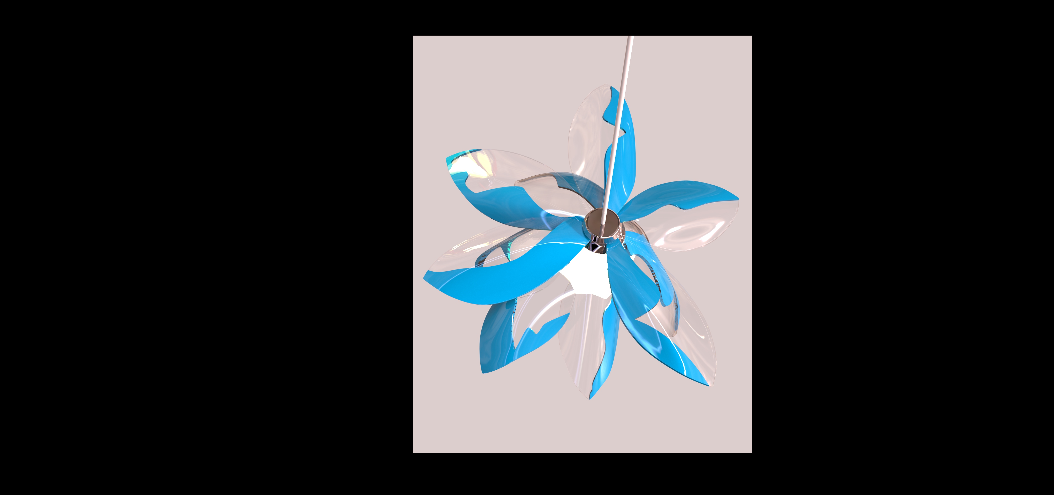 Lamps, bionic design, lotus，