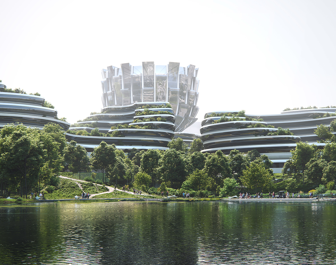 Architecture，Zaha Hadid，Unicorn Island，Chengdu Convention and Exhibition Center，