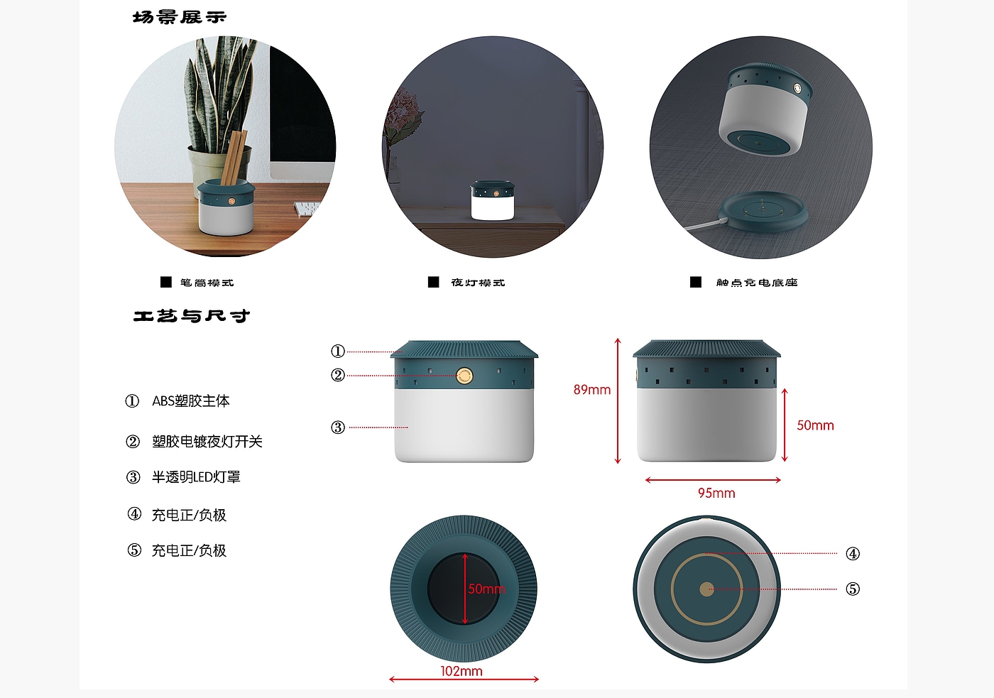 笔筒，夜灯，触点，土楼，文创，