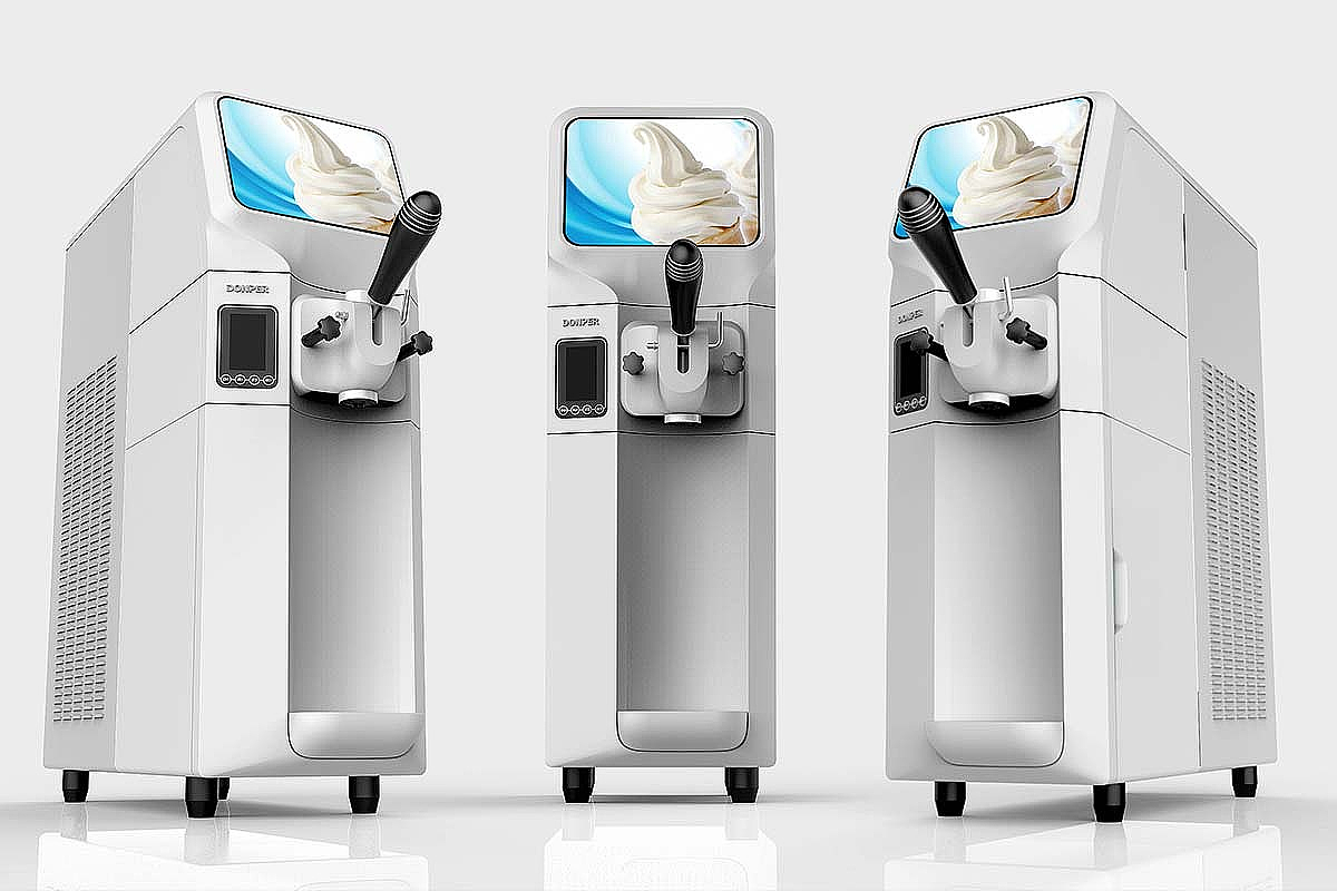 product design，Ice cream machine design，Product development，industrial design，Hot and dry noodles for design，new product development ，Appearance design，Modeling design，