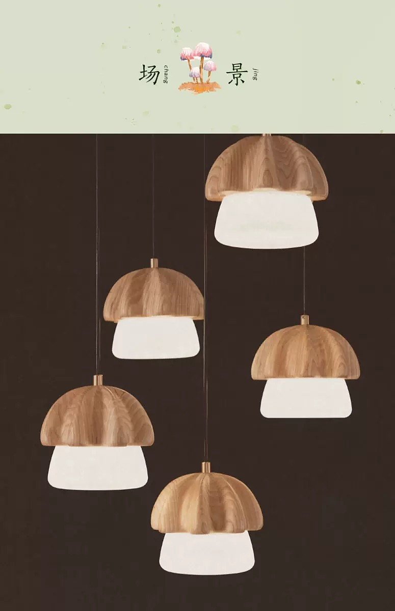 Lamps, original, wooden, chandelier，