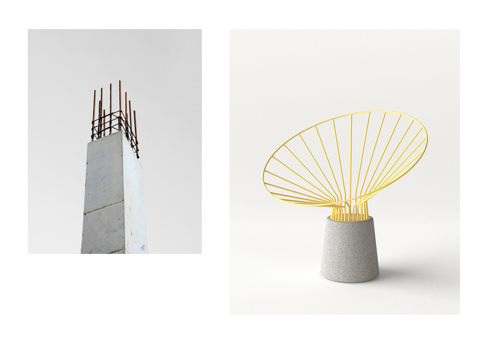 Reo Chair，chair，yellow，furniture，