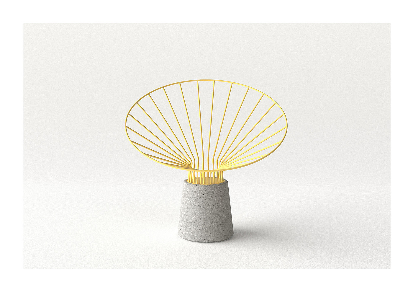 Reo Chair，chair，yellow，furniture，