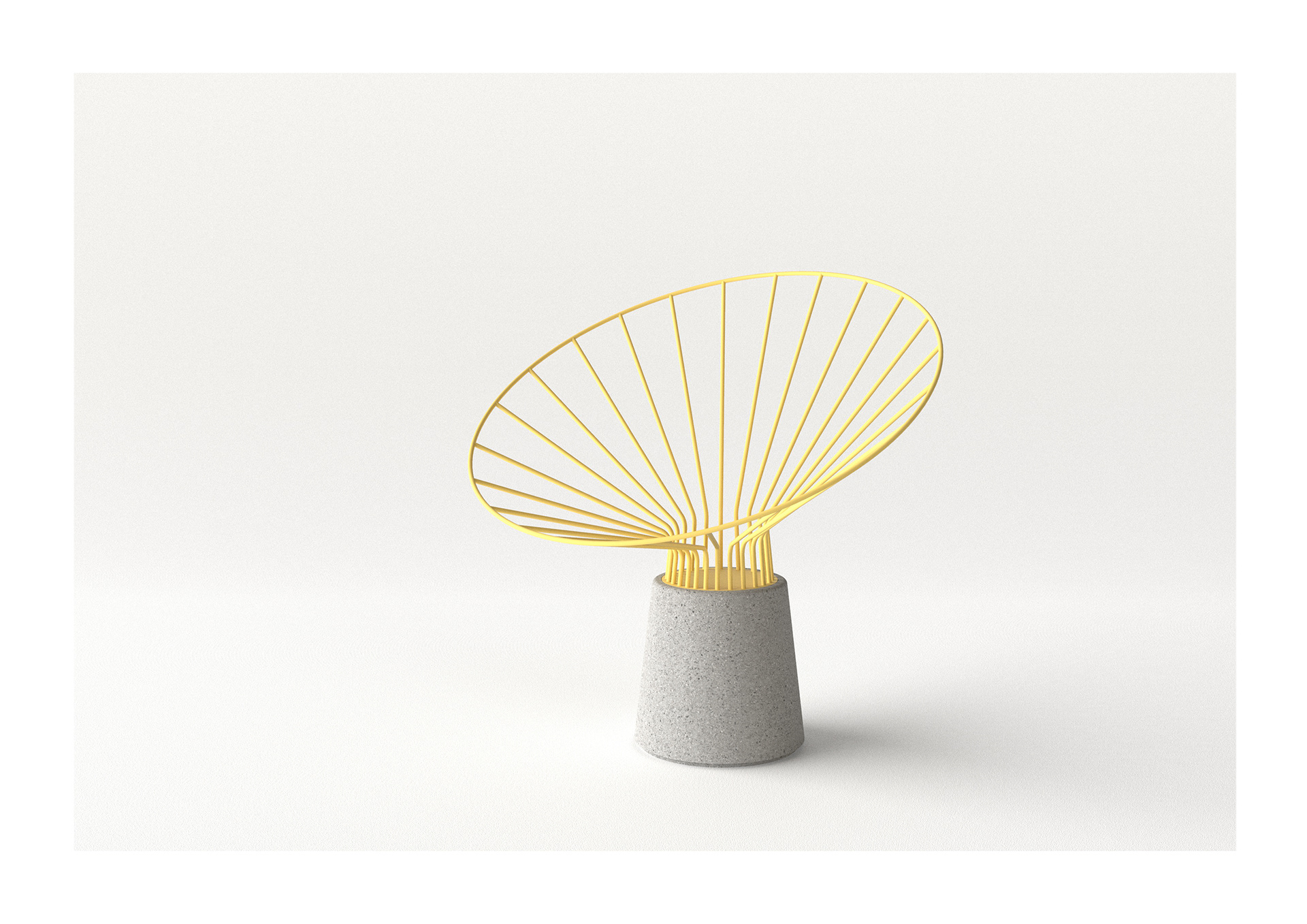 Reo Chair，chair，yellow，furniture，