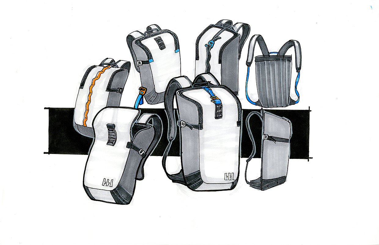 Reprint，industrial design，product design，outdoors，knapsack，