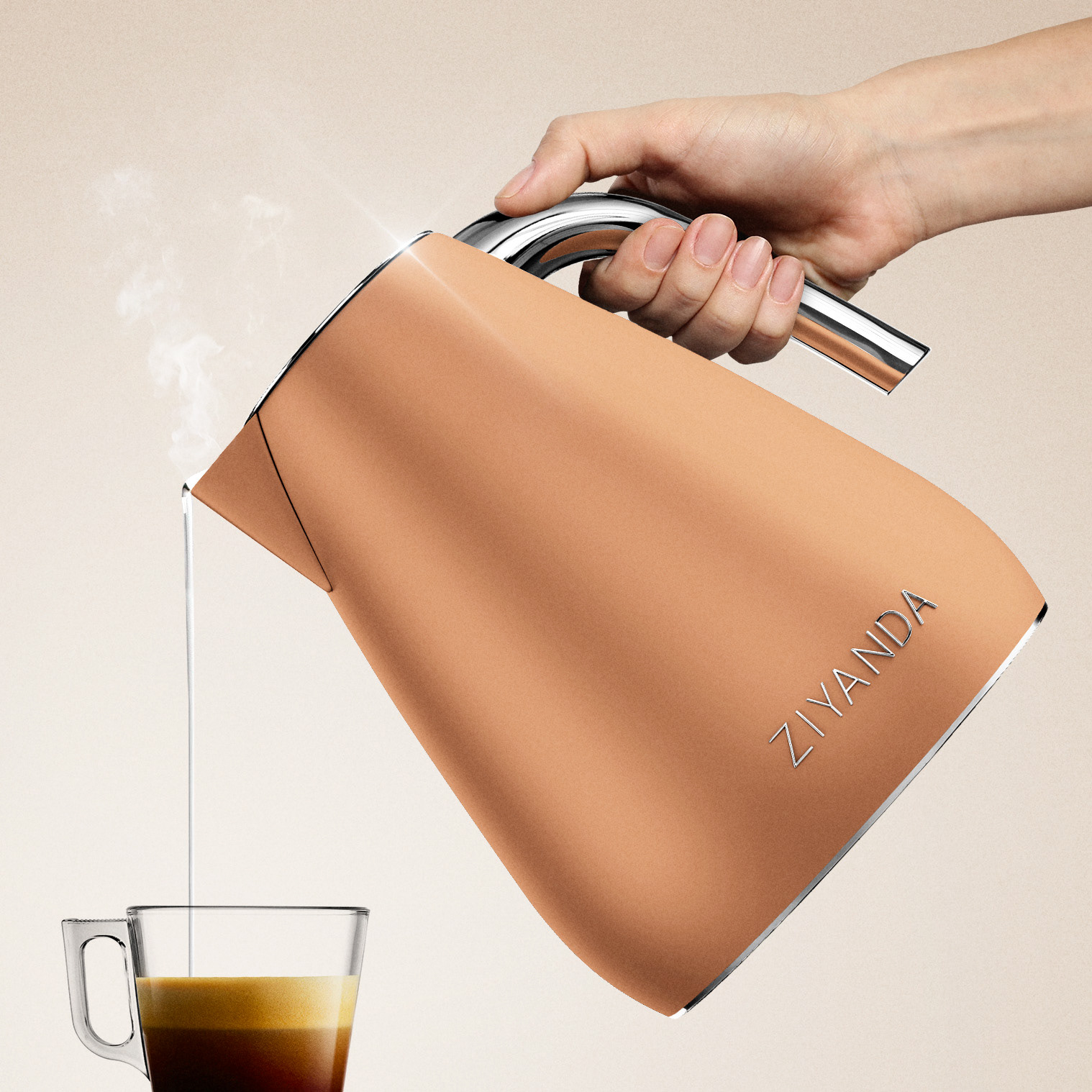Electric kettle，Ziyanda Kettle，extravagant，Streamline，