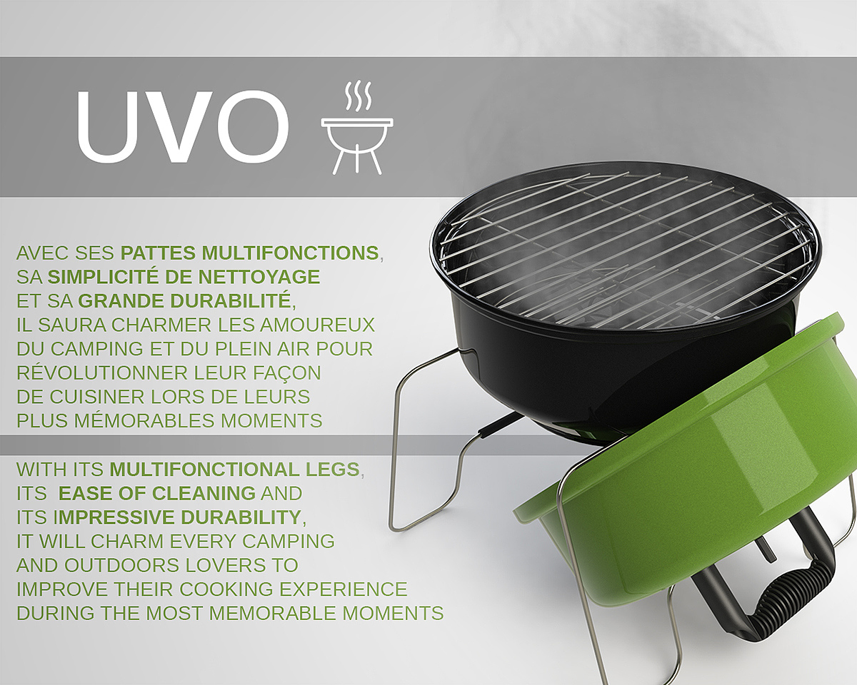 Reprint，industrial design，product design，Charcoal barbecue，camp，outdoors，