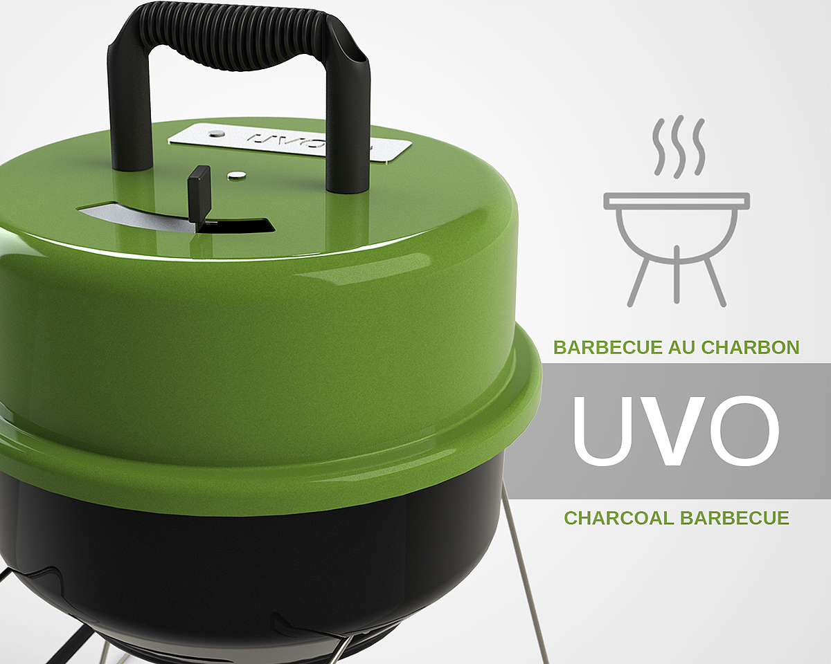 Reprint，industrial design，product design，Charcoal barbecue，camp，outdoors，