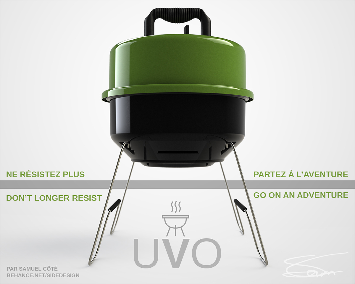 Reprint，industrial design，product design，Charcoal barbecue，camp，outdoors，
