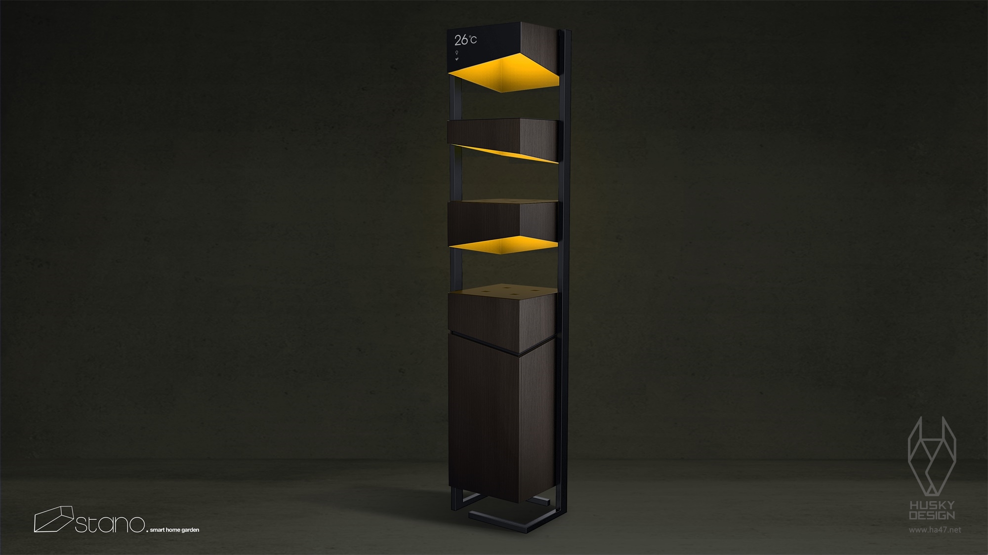 Husky design，garden，plant，