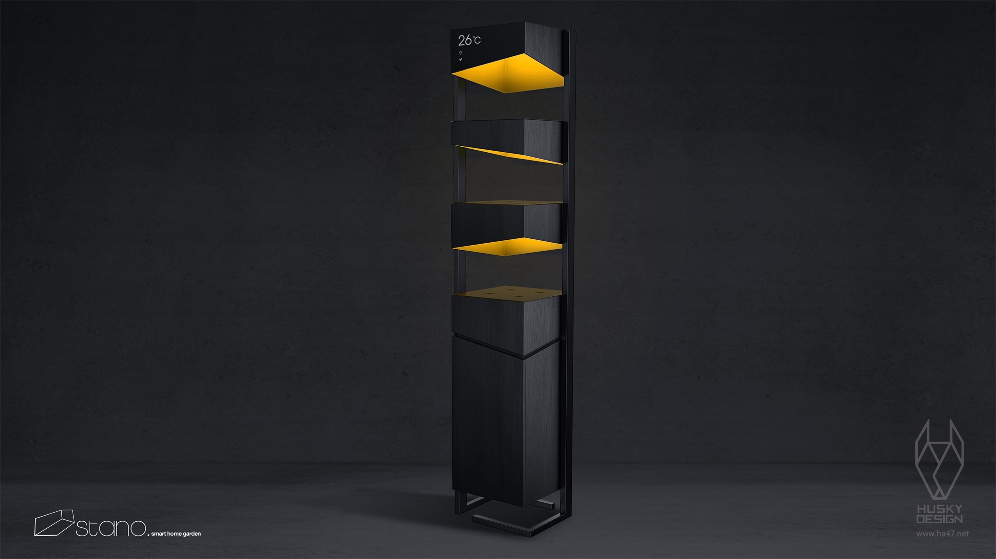 Husky design，garden，plant，