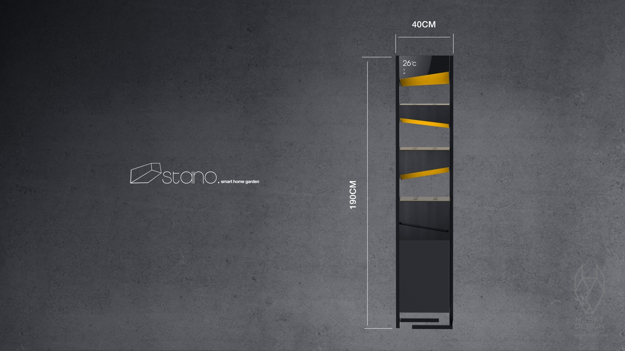 Husky design，garden，plant，