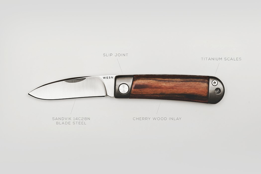 钢刀，袖珍刀具，便携，木质，