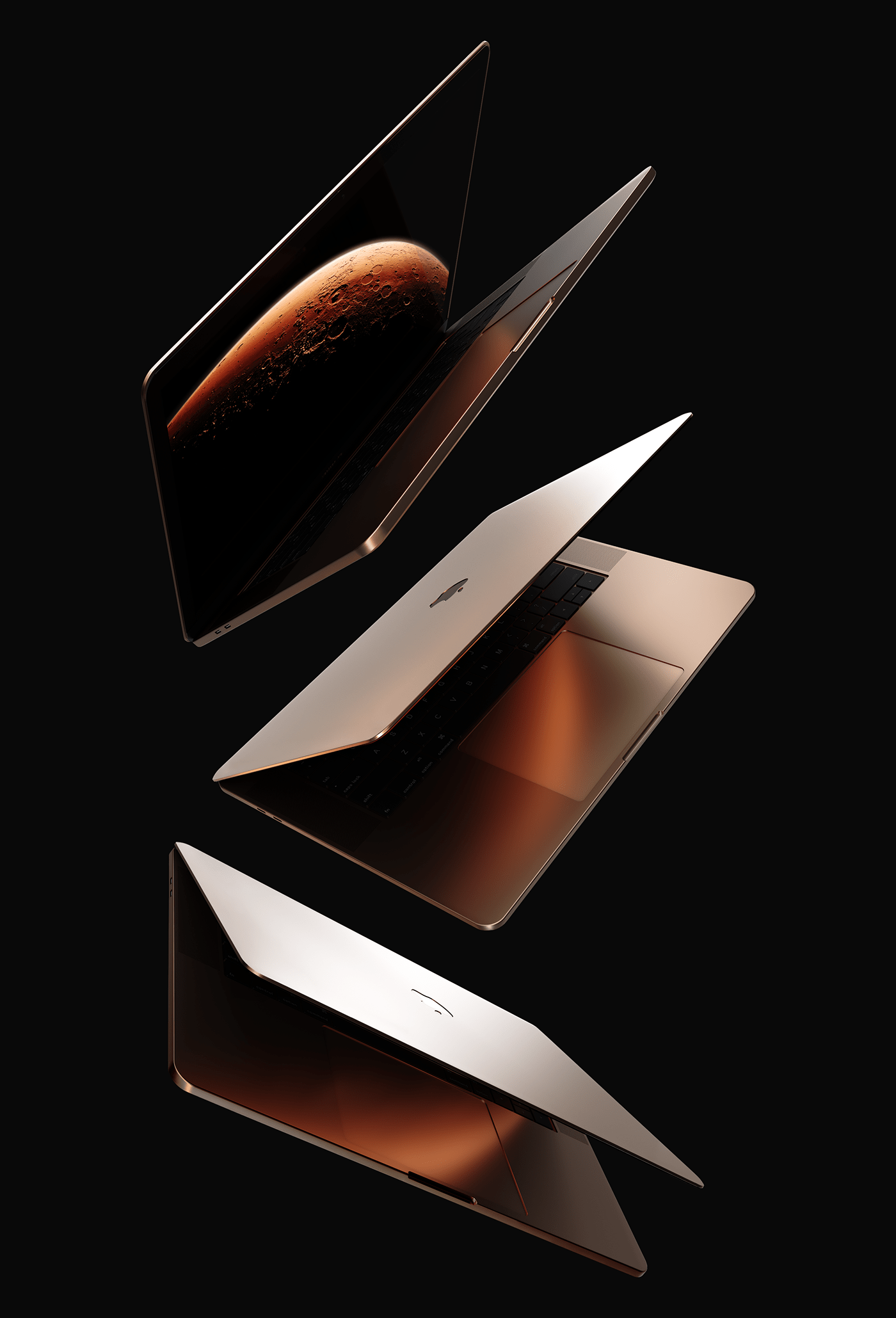 imac，macbook，Mac professional，golden，