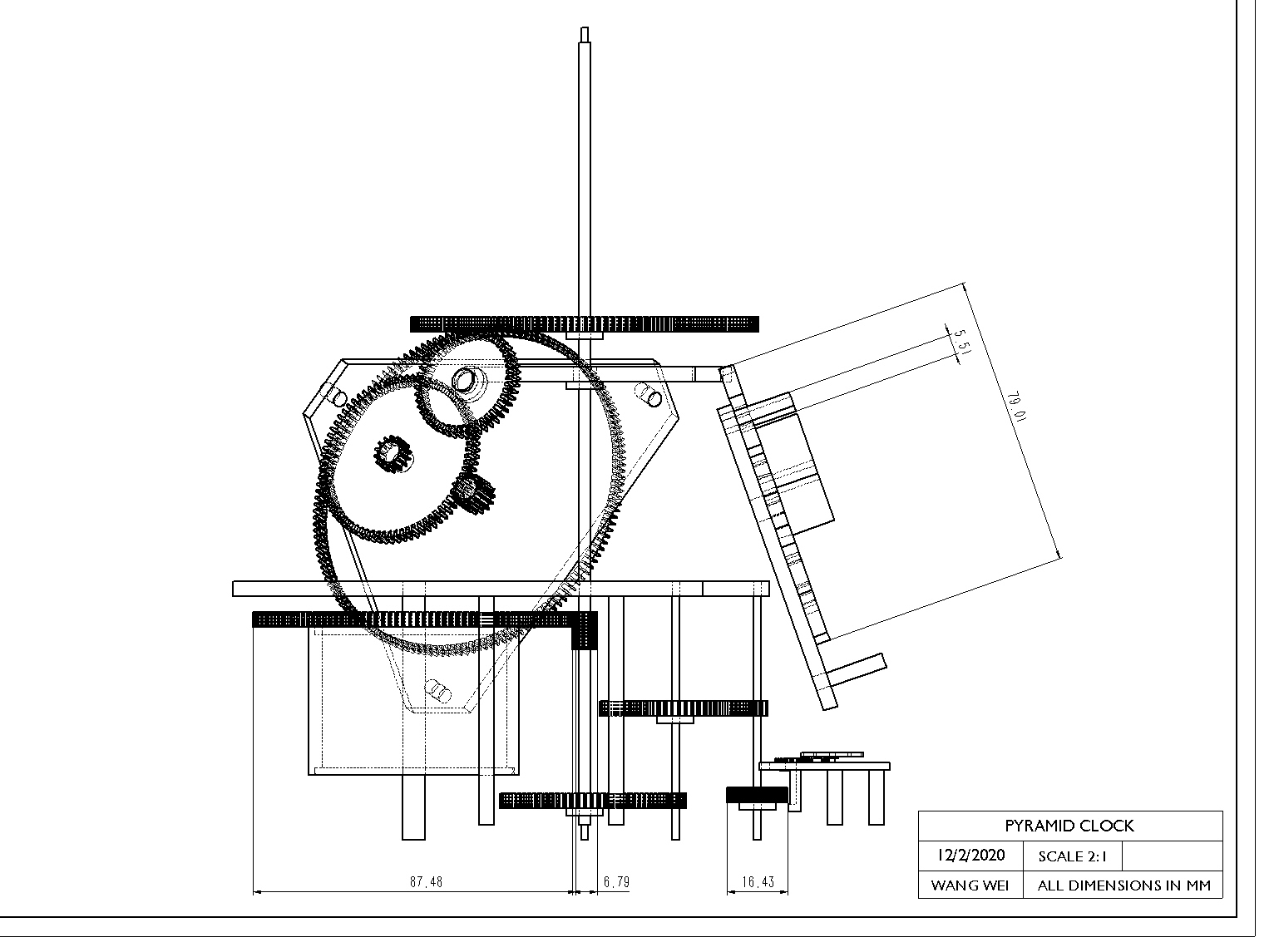 Mechanics，Clock，Design，Minimalist，