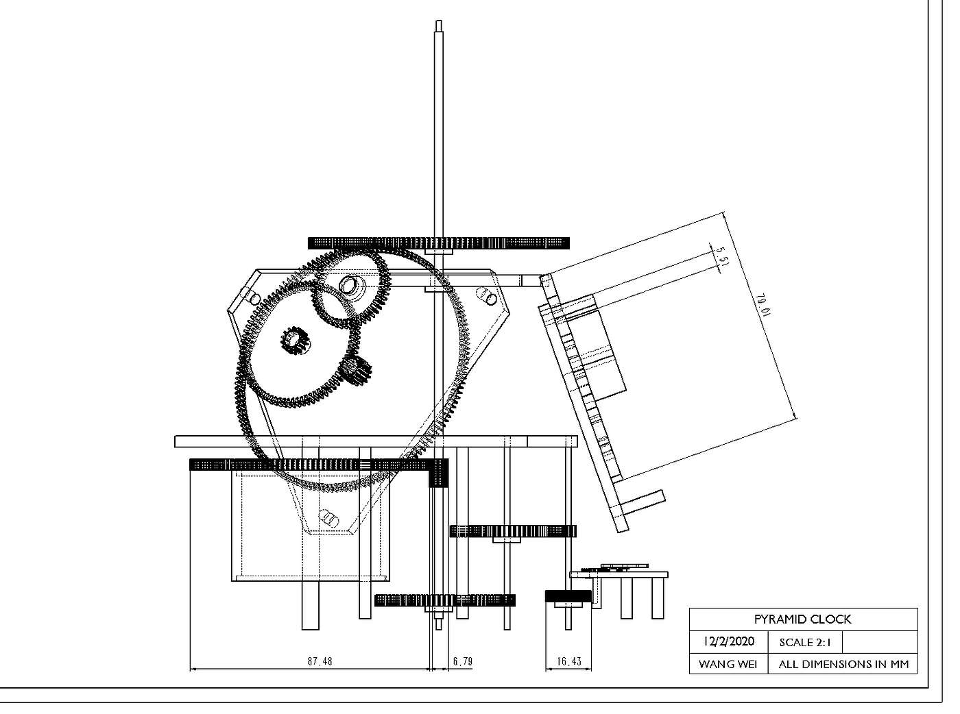 Mechanics，Clock，Design，Minimalist，