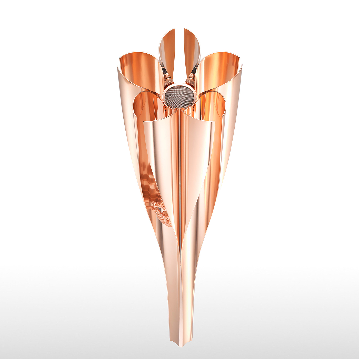 Aluminium，cherry blossoms，Olympic torch，