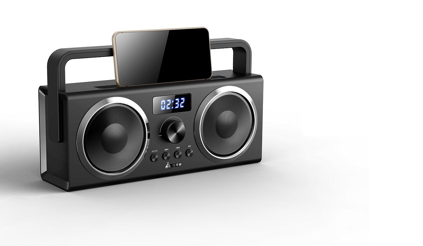 Handle square speaker，Handle speaker，Square speaker，Design of speaker in handle square，