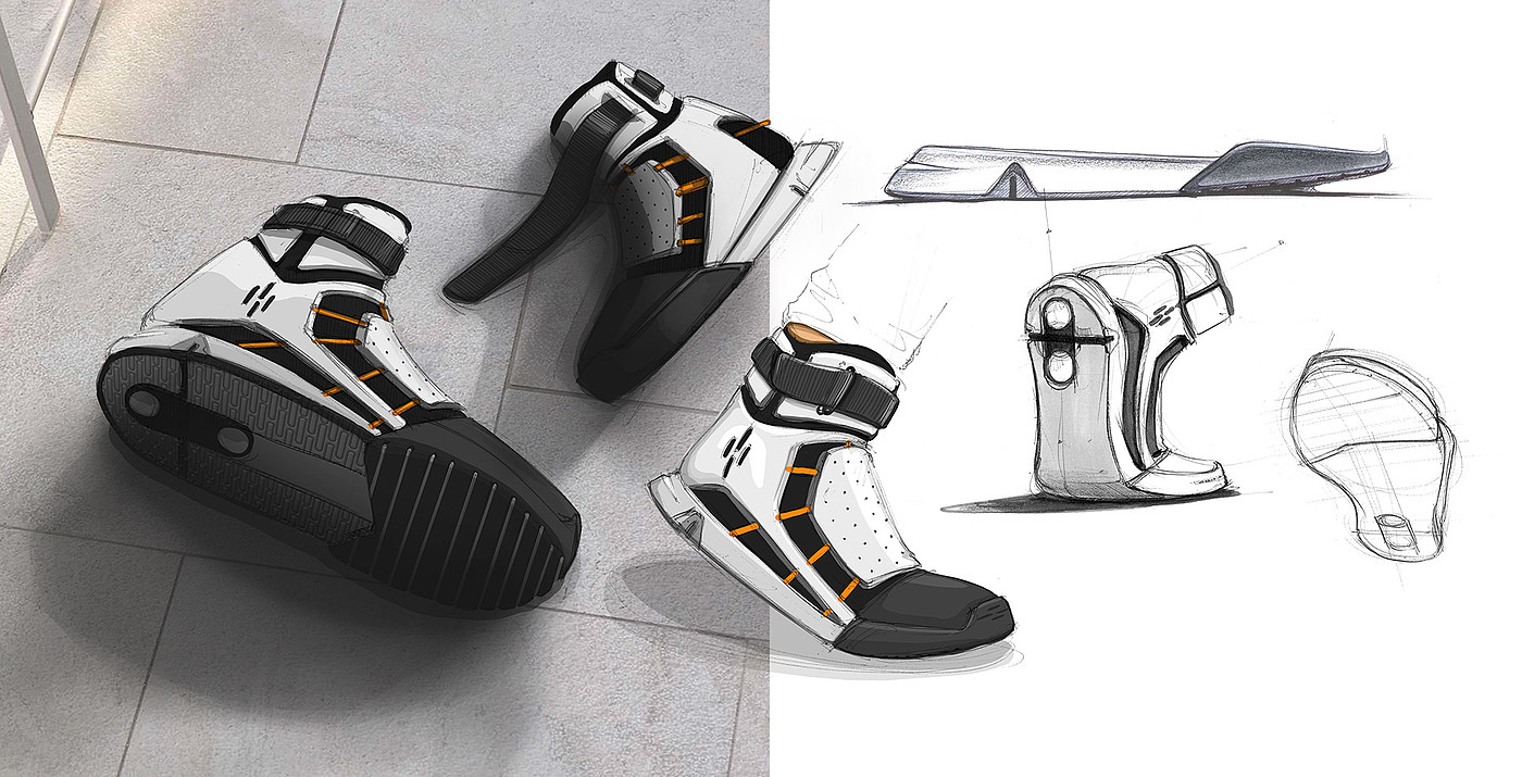 sketch，Shoe design，Sneaker sketch，