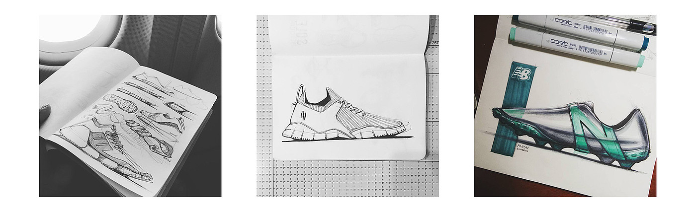 sketch，Shoe design，Sneaker sketch，