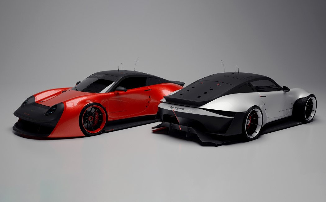 Porsche，Hand drawn，animal，Appearance design，