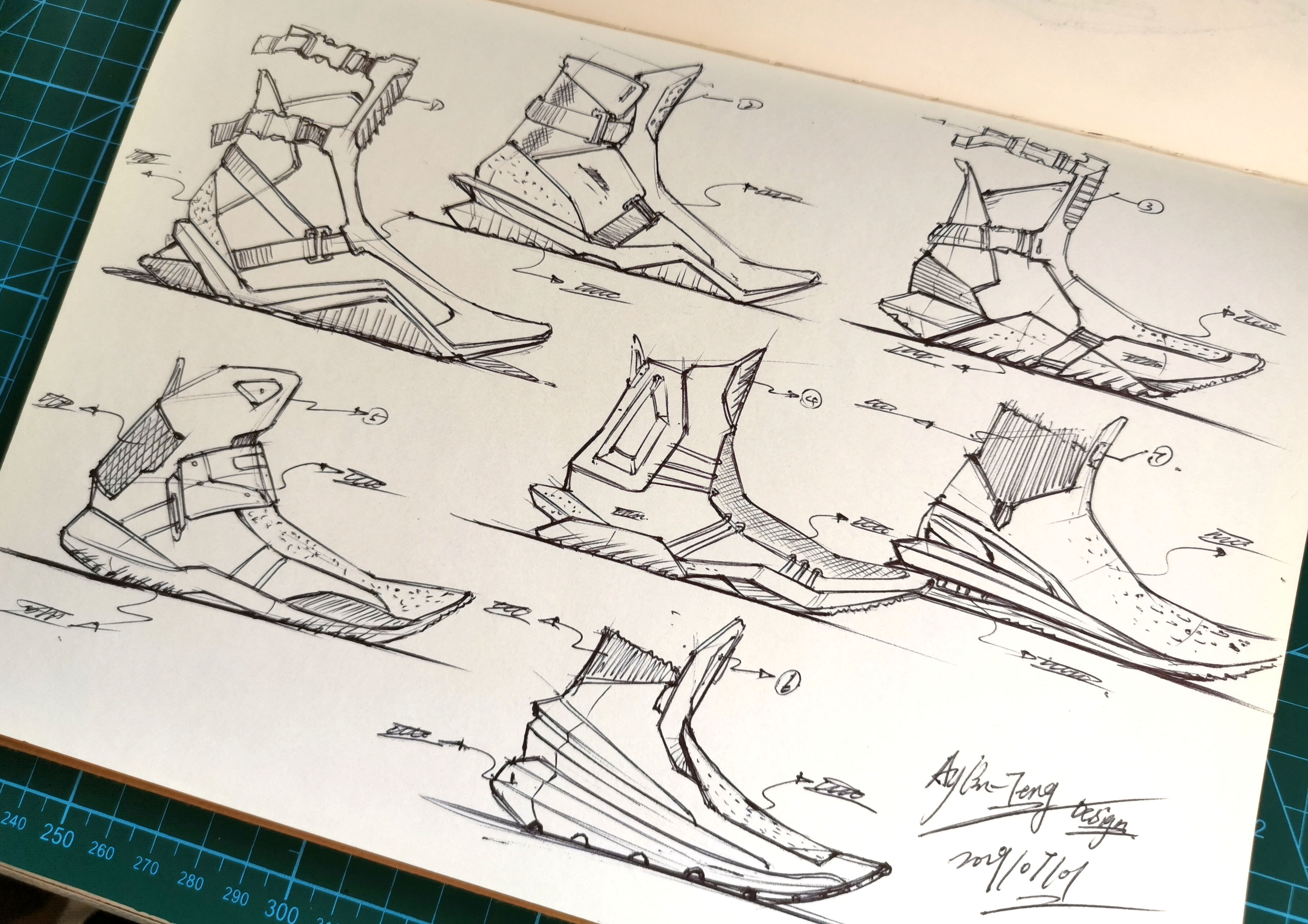 Teng Yilin，Hand drawn industrial product design，Postgraduate entrance examination for industrial product design，Pursue dream Jiangnan Design Postgraduate Entrance Examination，Designer's hand-painted book，Marker hand drawn，product design，industrial design，