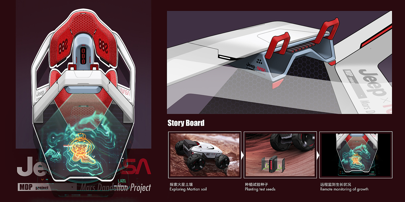 jeep，Entertainment Design，conceptual design，Mars，Vehicle design，