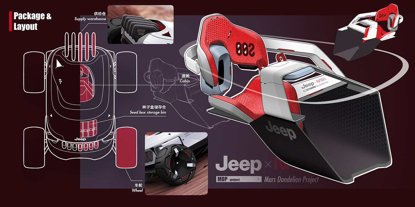 jeep，娱乐设计，概念设计，火星，交通工具设计，