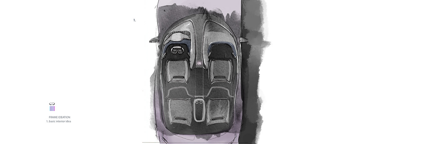 Infiniti，Infiniti QX 70，Hand drawn，sketch，automobile，