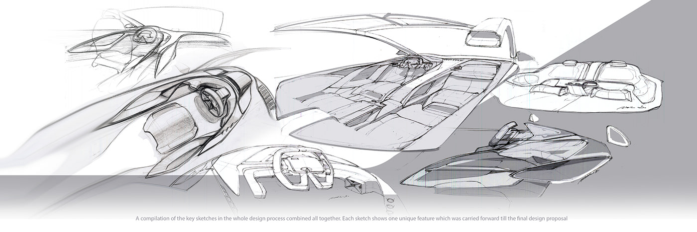 Infiniti，Infiniti QX 70，Hand drawn，sketch，automobile，