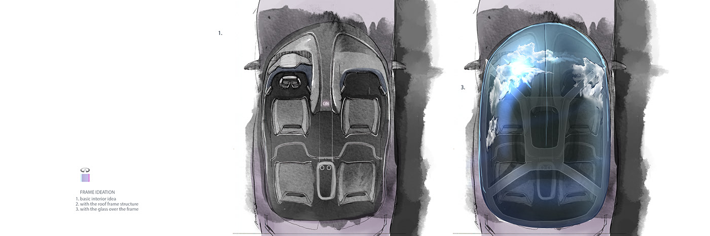 Infiniti，Infiniti QX 70，Hand drawn，sketch，automobile，