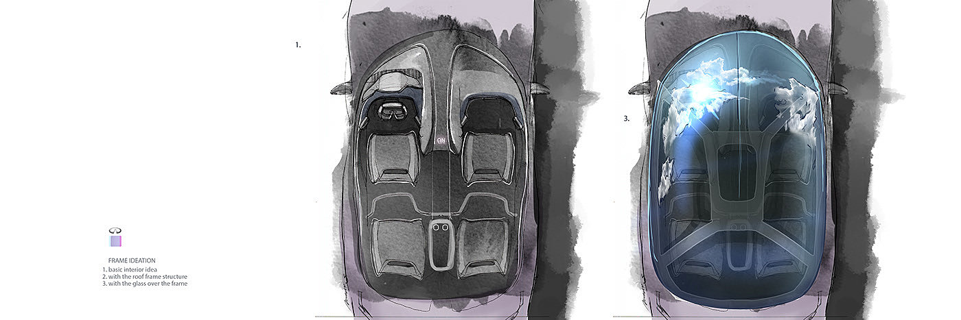 Infiniti，Infiniti QX 70，Hand drawn，sketch，automobile，