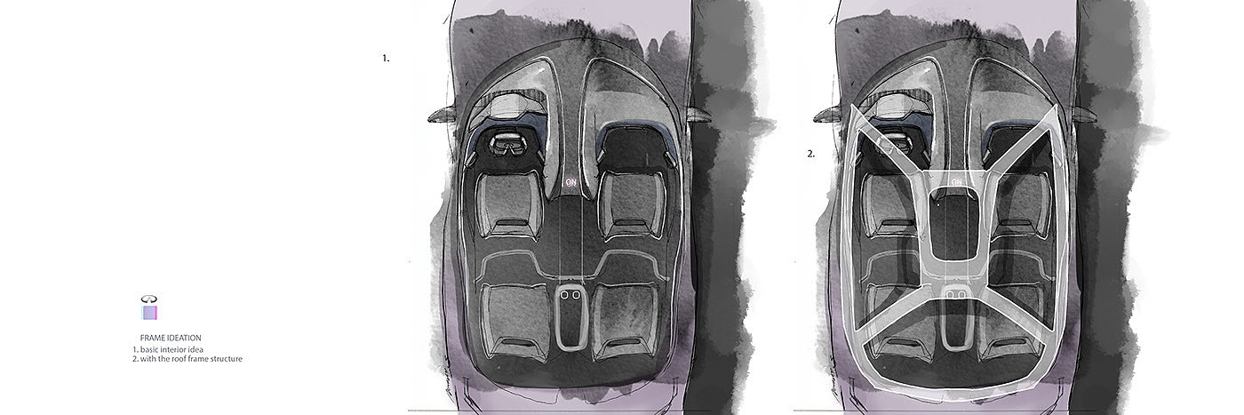 英菲尼迪，Infiniti QX 70，手绘，草图，汽车，