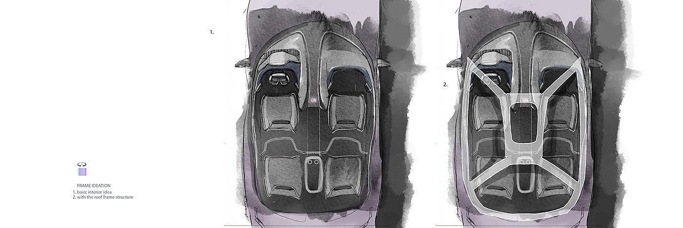 Infiniti，Infiniti QX 70，Hand drawn，sketch，automobile，