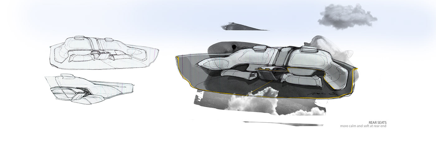 Infiniti，Infiniti QX 70，Hand drawn，sketch，automobile，