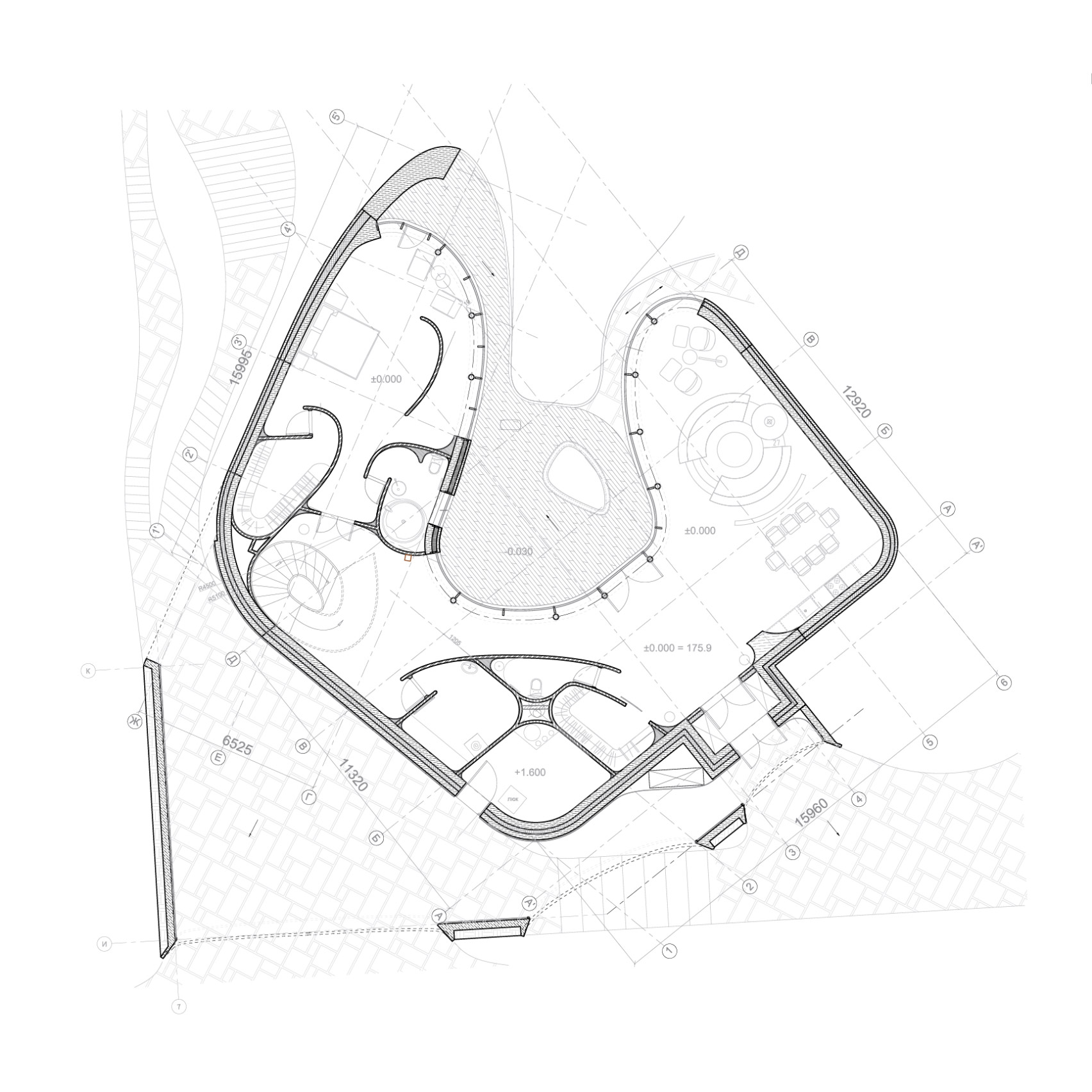 building design，Moscow，Artificial hilltop，