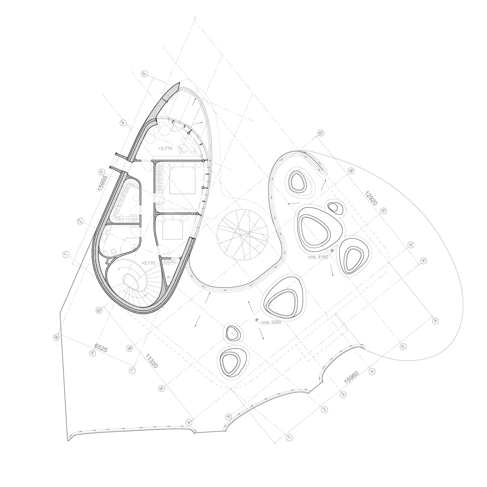 building design，Moscow，Artificial hilltop，