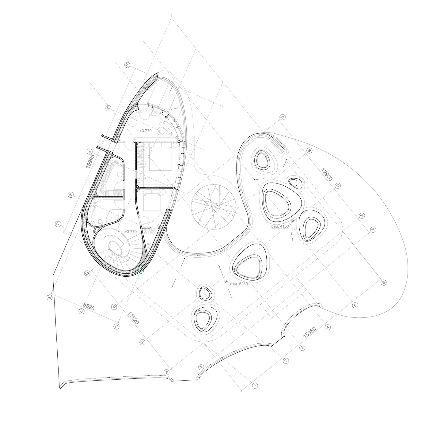 building design，Moscow，Artificial hilltop，
