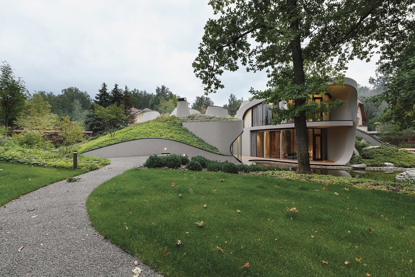 building design，Moscow，Artificial hilltop，