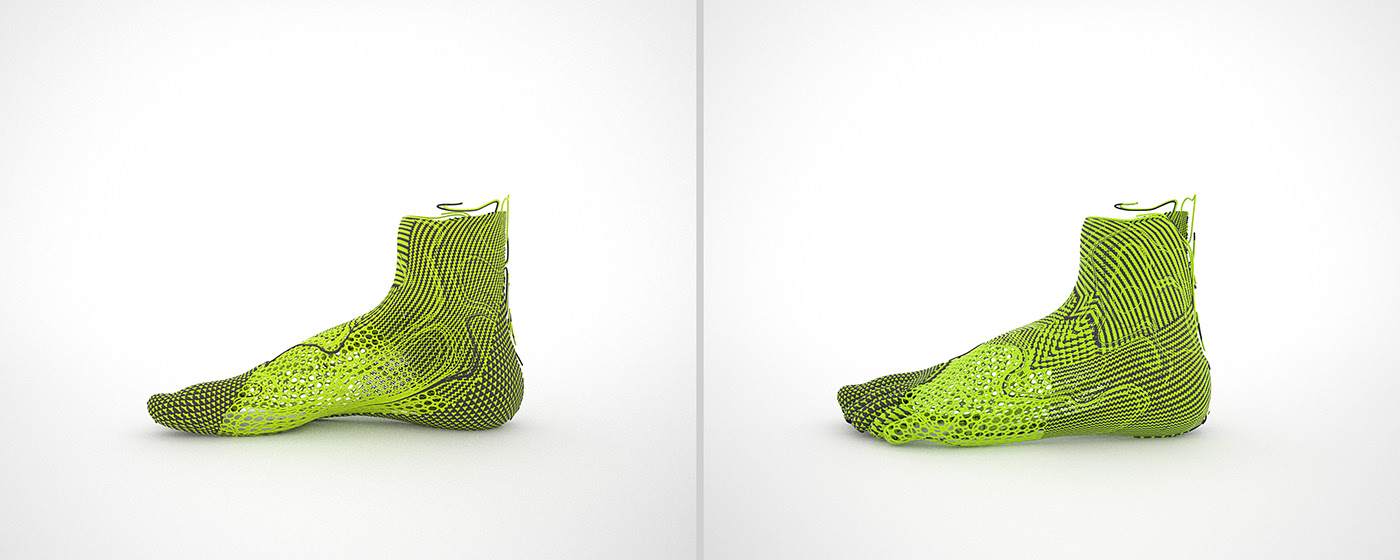 Generative Art，3d，program，shoes，nike，