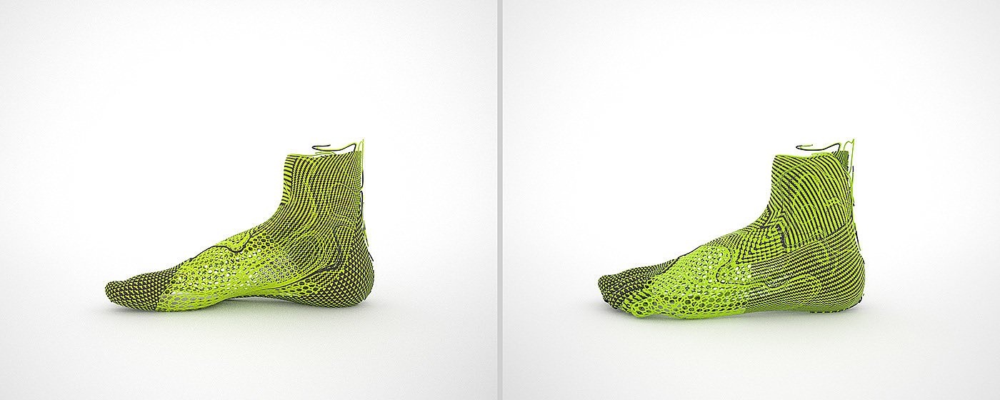 Generative Art，3d，program，shoes，nike，