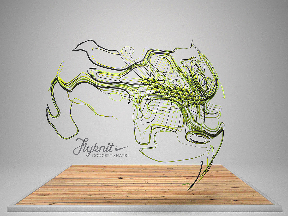 Generative Art，3d，program，shoes，nike，